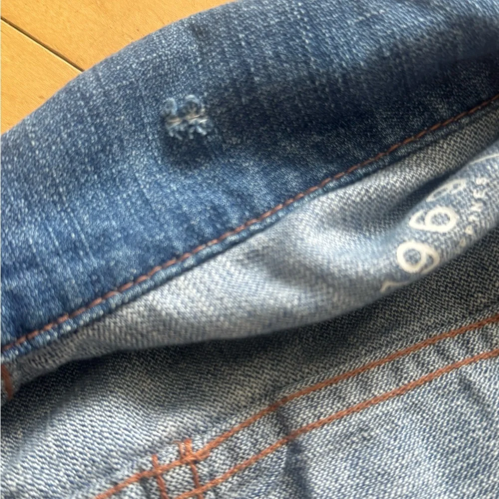 Gap Kids 1969 Denim Embroidered Boho Guitar Button Jean Jacket‎ | Sz M, retro